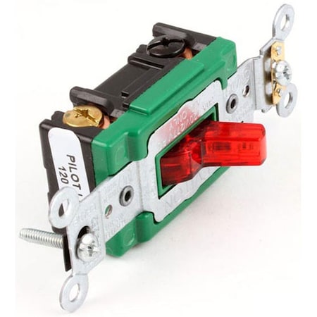 Duke Manufacturing 30 Amp Red Toggle Switch 212792